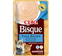 INABA Ciao - Bisque Thon - Friandise pour Chat Humide - 1 x 40g - Délicieuse et Saine - Purée - Plat d'accompagnement - Complément Naturel et sans céréales - Pâtée pour Chat