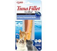 INABA Tuna Fillet Grilled - Friandises pour Chats en Filet de Thon - Bouillon Aromatisé au Thon - Snack pour Félins Grillé et Riche en Antioxydants - Nourriture pour Chats - 1 x 15g