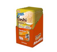 INABA Dashi Delights Delicate Flakes, Nourriture Humide pour Chats au Poulet, Flocons et Bouillon de Poisson, Riche en Protéines, Ingrédients Naturels, Repas Complémentaire, 12x40 g