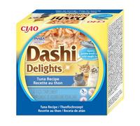 INABA Dashi Delights Friandises pour Chats à Base d'ingrédients de Haute qualité, Riches en humidité et en protéines, Faibles en Calories, sans céréales ni Sucre ajouté 70g (Paquets de 6)