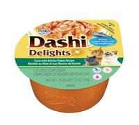 INABA Dashi Delights Friandises pour Chats à Base d'ingrédients de Haute qualité, Riches en humidité et en protéines, Faibles en Calories, sans céréales ni Sucre ajouté 70g (Paquets de 1)