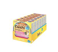 INABA Dashi Delights, Katzenfutter NASS mit Thunfisch und Lachs, 6x70g | Hochwertige Zutaten, Getreidefrei, Zuckerfrei, ohne künstliche Aromen, 86% Feuchtigkeit, Premium Katzen Leckerlis in Brühe