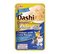 INABA Dashi Delights Poulet et thon en flocons délicats Recette 40g