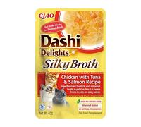 INABA Cat Dashi Delights Silky Broth Poulet, thon et saumon 40g
