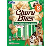 Inaba Dog | Churu Bites | Friandises pour chiens 8x12g - Poulet et thon 8x12g