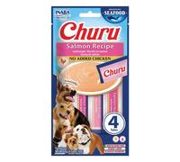 INABA Churu Friandises pour Chiens à Base d'ingrédients de Haute qualité, Riches en humidité et en protéines, Faibles en Calories, sans céréales ni Sucre ajouté 56g (Paquets de 1)