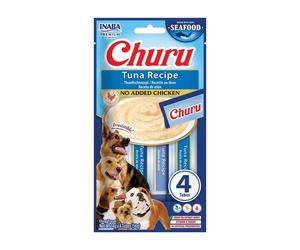 INABA Dog Recette de thon Churu (à base de poisson)4 x14g(56 g)