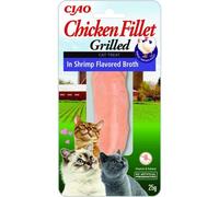 Inaba Grilled Chicken Extra Tender Fillet In Shrimp Flavored Broth - Cat Treats - 25 G