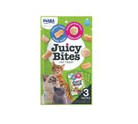 INABA Juicy Bites - friandise humide bouillon maison et calamars pour chats - 33.9 g (3x11.3 g)