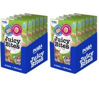 INABA Juicy Bites - Friandise pour Chat en Bouchées au Bouillon Maison et Seiche - Semi-humides - 18 Sachets de 11.3g (Lot de 2)