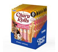 INABA - Nourriture pour Chiens avec 58,2% de Poulet, 16,3% de Thon, 0,9% de Saumon, Blanc d'œuf, Tapioca, caséinate de Sodium, extrait de Poulet, levure, extrait de thé Vert - Riche en protéines