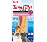 INABA Tuna fillet in crab flavoured broth - filet de thon dans un bouillon de crabe pour chats - 15g