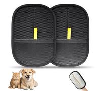 INABULETWO Lot de 2 gants de toilettage électrostatiques réutilisables pour animal domestique