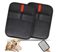 INABULETWO Lot de 2 Gants statiques pour enlever Les Poils d'animaux domestiques, réutilisables, électrostatiques, Gants de toilettage efficaces pour Poils d'animaux, Gants de toilettage pour Chat