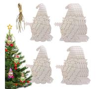 inachevé - En bois | 10 pièces pour vacances de Noël | Enseigne naine pour garçons et filles, panneaux de table, plateau étagé, décoration de la maison projet