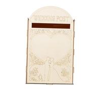INACMWIH Boîte à cartes de mariage pour décoration de mariage, porte-cartes de mariage, pour réception, de type B