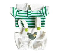 INACMWIH Ensemble porte-jarretelles avec t-shirt pour poupées de 20 cm Vert 11-13 cm