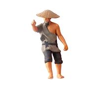 INACMWIH Figurines miniatures 1:87 Anciennes Rue Train Route Parc Scénario Accs Arable Land Gris