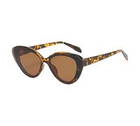 INACMWIH Lunettes de soleil œil de chat pour femme UV400 Style vintage années 80 Léopard