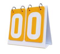 INACMWIH Tableau de score de sport à 2 chiffres pour balle de basket-ball, tennis, jaune, 18,5 x 16 cm