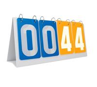 INACMWIH Tableau de score pour basket-ball, volley-ball, football, bleu, jaune, 355 x 160 mm