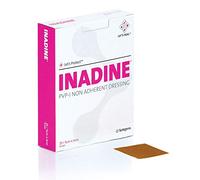 Inadine, pansements non adhérents, résistants à l’eau, pour prévenir des infections, 5 x 5 cm