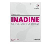 Inadine, pansements non adhérents, résistants à l’eau, pour prévenir des infections, 5 x 5 cm