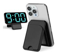 inaepeak Coque Portefeuille Magnétique avec Support réglable Porte-Cartes avec 3 emplacements pour Cartes, pour iPhone 16/15/14/13/12, ne Convient Pas pour iPhone 13/12 Mini, en Cuir,Noir
