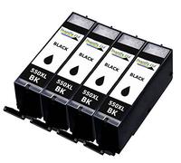 InaGiffy 550/551 Compatible Cartouches d'encre pour Canon 4 Large Black