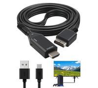 Inajoke Adaptateur PS1/PS2 vers HDMI 1080P avec 1m Câble AV Convertisseur Vidéo Audio HD D'interface Multimédia Plug and Play pour Consoles de Jeu HDTV Gaming Aucune Perte de Transmission