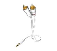 Inakustik 0031000075 câble audio 0,75 m 3,5mm 2 x RCA Blanc