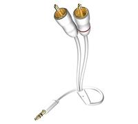 Inakustik 003100015 câble audio 1,5 m 3,5mm 2 x RCA Blanc