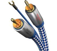 Inakustik 00405115 [1x Cinch / RCA mâle - 1x Cinch / RCA mâle] 1.5 m bleu, argent blindage double