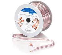 inakustik Câble d'enceinte de qualité supérieure - 6 m - Transparent - 2 x 4,0 mm² - Câble S/Z facile à installer - Code couleur - Article 402406 - Fabriqué en Allemagne