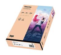 inapa Tecno Colors Lot de 250 feuilles de papier coloré 120 g/m² A4 Saumon
