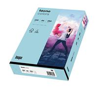 inapa Tecno Colors Lot de 250 feuilles de papier coloré 120 g/m² Bleu moyen Format A4