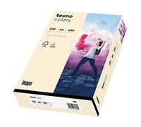 inapa Tecno Colors Lot de 250 feuilles de papier coloré 120 g/m² Chamois clair A4
