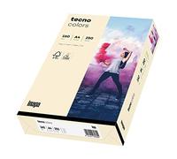 Inapa Tecno Colors Lot de 250 feuilles de papier coloré 160 g/m² Chamois clair A4