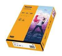 inapa Tecno Colors Lot de 250 feuilles de papier coloré 160 g/m² Orange Format A4