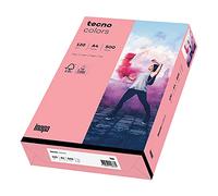 Inapa Tecno Colors Lot de 250 feuilles de papier coloré Rose Format A4 120 g/m²
