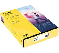 inapa Tecno Colors Lot de 500 feuilles de papier coloré pour imprimante Jaune intense 80 g/m² Format A3
