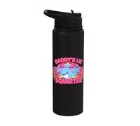 Inappropriate Funny Daddy's Lil Squirter Embarrassing Women Stainless Steel Insulated Water Bottle