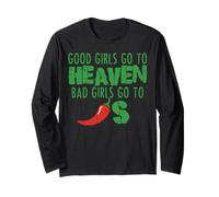 Inappropriate Good Girls Heaven Bad Chili Humour Funny Women Manche Longue