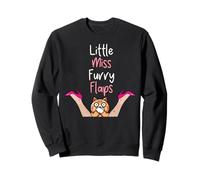 Inappropriate Little Ms Furry Cat Humour Adulte Meme Women Sweatshirt