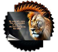 Inappropriate Stickers My Scars Tell A Story. They are Reminders of When Life Tried to Break Me Lot de 10 autocollants amusants pour décoration d'intérieur (8 x 12 cm)