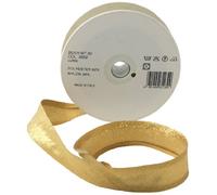 Inastri 25/5/ 5 mm Lurex Ruban Biais, Or 9562