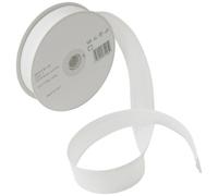 Inastri 25/5/5 mm Ruban Biais en Coton, Blanc