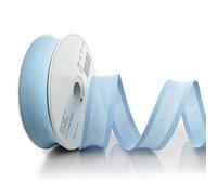 Inastri 25/5/5 mm Ruban Biais en Coton, Bleu Ciel