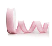 Inastri 25/5/5 mm Ruban Biais en Coton, Rose