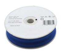 Inastri Biais en Polycoton 25/5/5 mm - Rouleau de 20 m - Bleu Roi - 11 x 11 x 3 cm